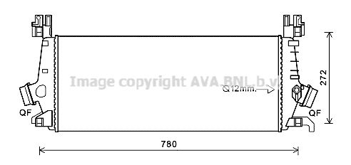 AVA QUALITY COOLING Интеркулер OLA4648